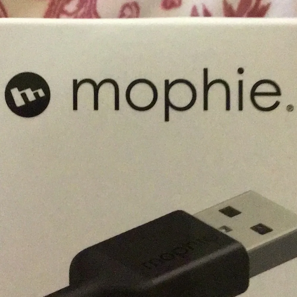mophie USB-A to Lightning Cable in Black Braided Design